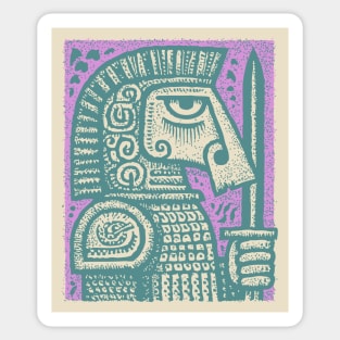 Chess Knight - Medieval Sticker